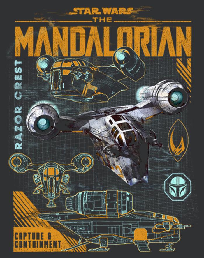 Fifth Sun Women's Star Wars: The Mandalorian Razor Crest Capture And Containment Racerback Tank Top