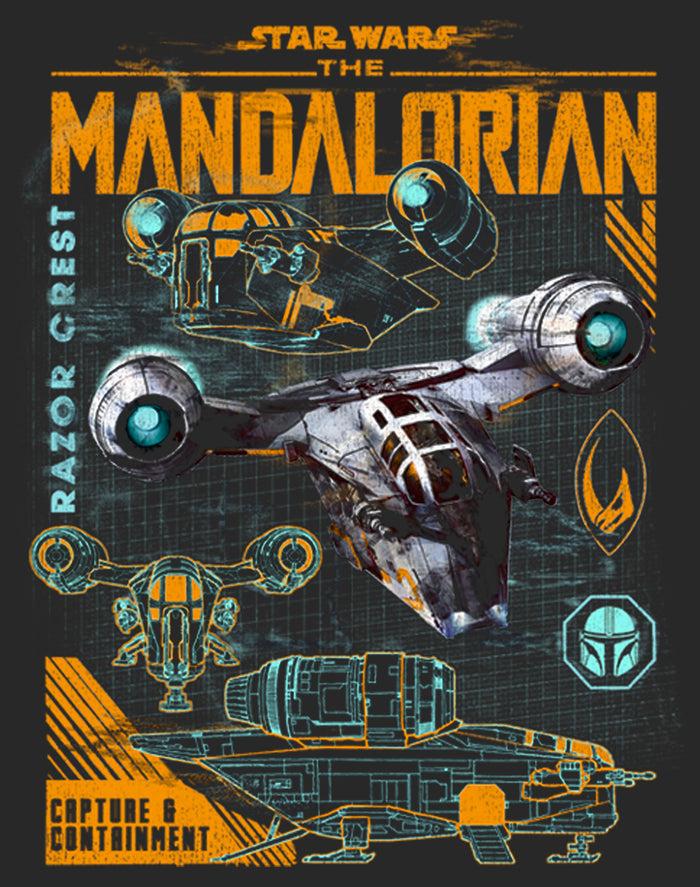 Fifth Sun Women's Star Wars: The Mandalorian Razor Crest Capture And Containment T-Shirt
