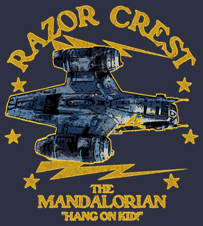 Fifth Sun Women's Star Wars: The Mandalorian Razor Crest Hang On Kid T-Shirt