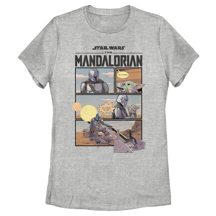 fifth sun Women's Star Wars: The Mandalorian Rescue The Child T-Shirt