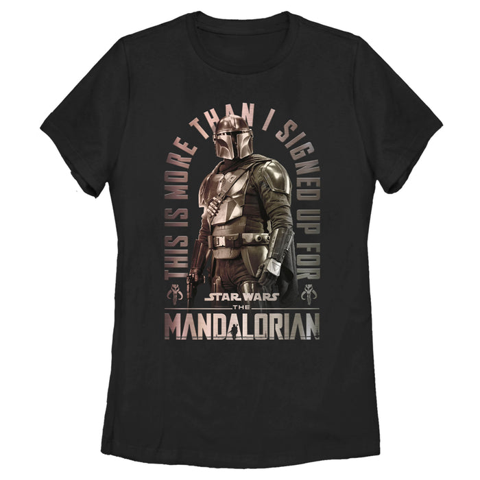 fifth sun Women's Star Wars: The Mandalorian Shining Mando T-Shirt