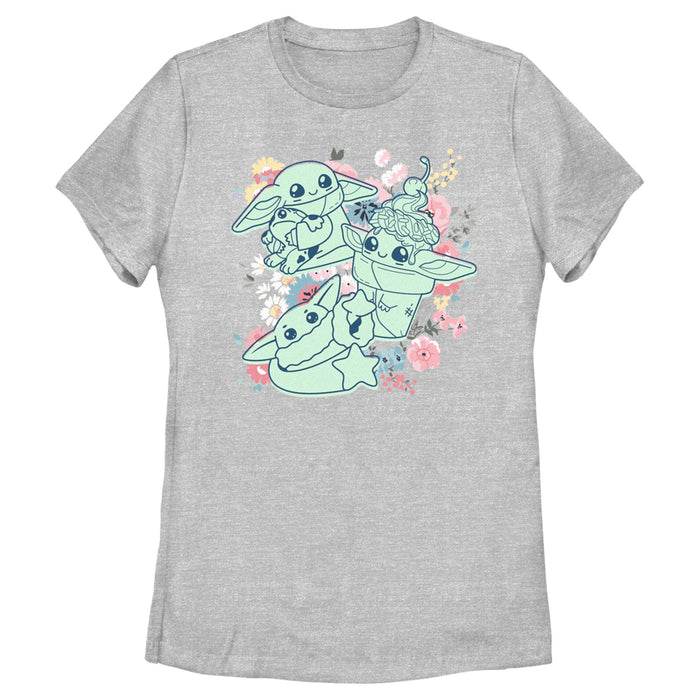 fifth sun Women's Star Wars: The Mandalorian Spring Cute Grogu Sunday Surprise T-Shirt