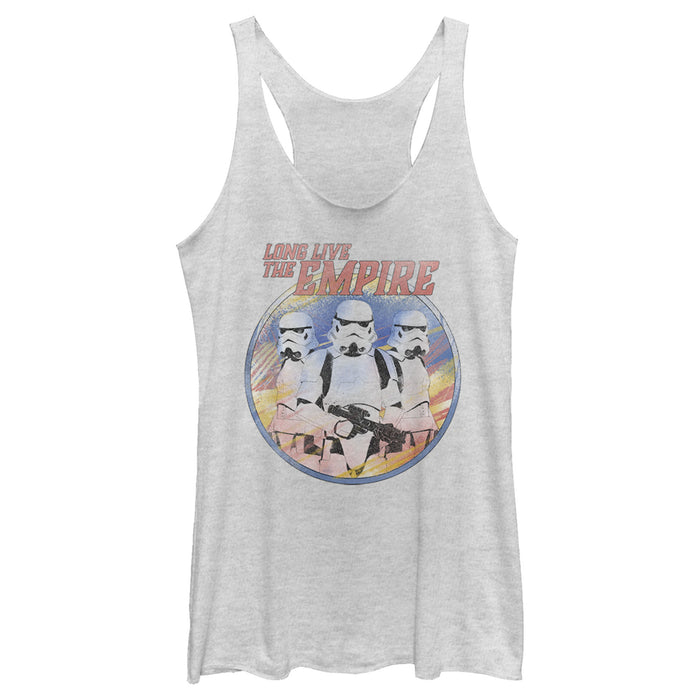 fifth sun Women's Star Wars: The Mandalorian Stormtroopers Long Live The Empire Racerback Tank Top