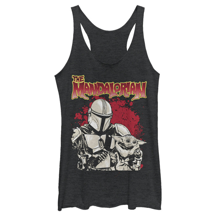 fifth sun Women's Star Wars: The Mandalorian Strong Attachment Racerback Tank Top