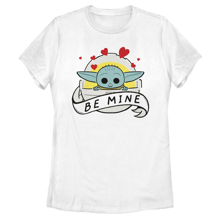fifth sun Women's Star Wars: The Mandalorian The Child Be Mine Bassinet T-Shirt