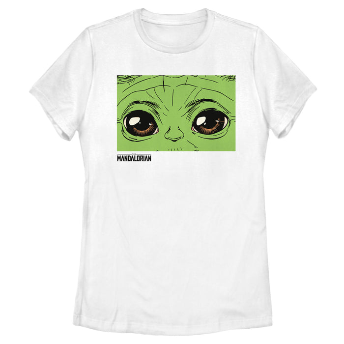 fifth sun Women's Star Wars: The Mandalorian The Child Hypnotic Eyes T-Shirt