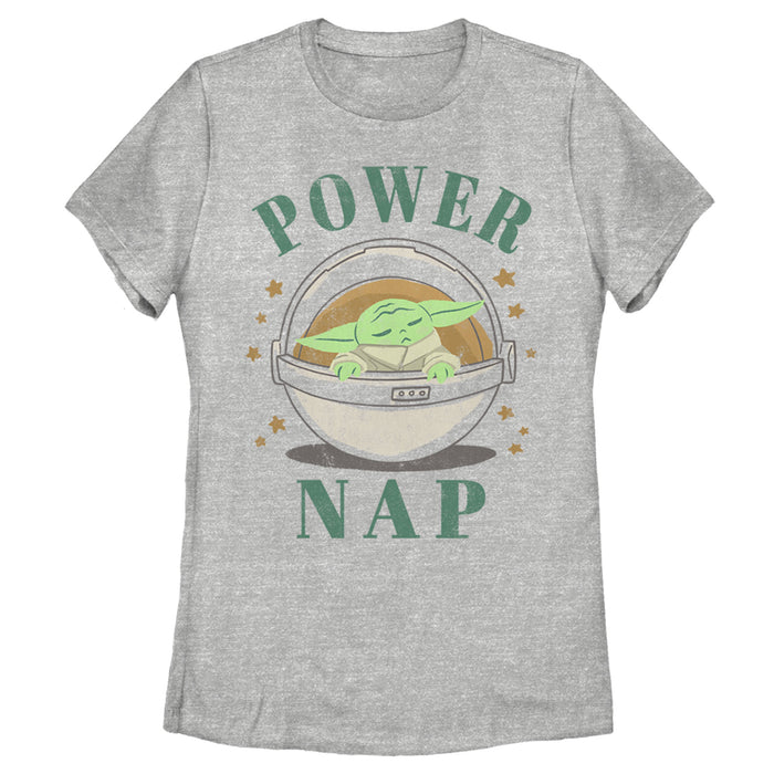 fifth sun Women's Star Wars: The Mandalorian The Child Power Nap Bassinet T-Shirt