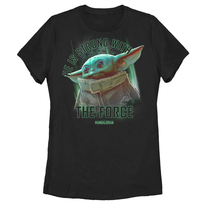 fifth sun Women's Star Wars: The Mandalorian The Child Strong Force T-Shirt