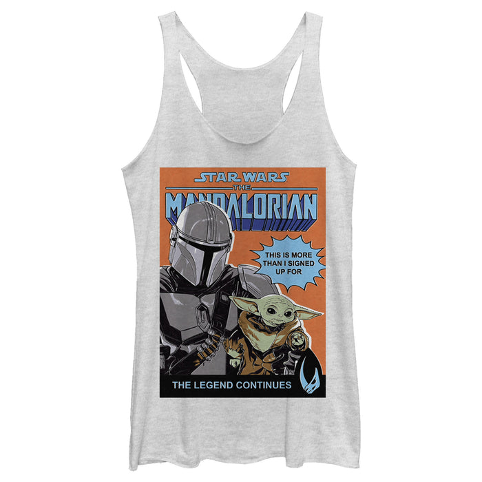 fifth sun Women's Star Wars: The Mandalorian The Legend Continues Racerback Tank Top