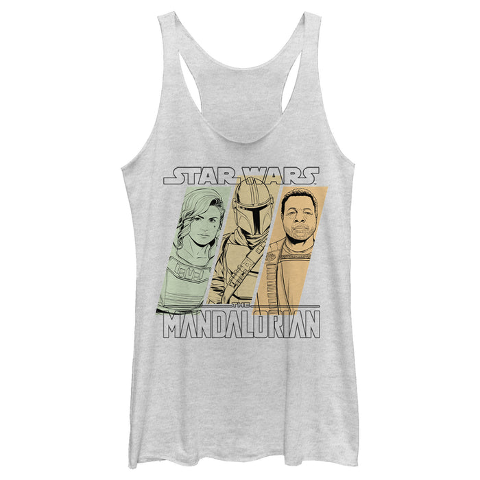 fifth sun Women's Star Wars: The Mandalorian The Partnership Racerback Tank Top