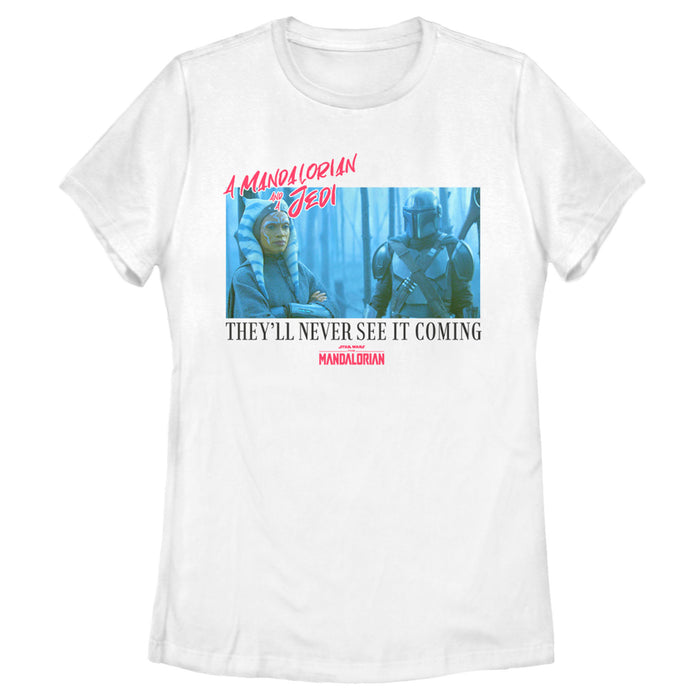 fifth sun Women's Star Wars: The Mandalorian Unlikely Duo T-Shirt