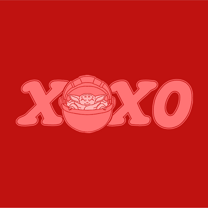 Fifth Sun Women's Star Wars: The Mandalorian Valentine's Day The Child XOXO Bassinet T-Shirt