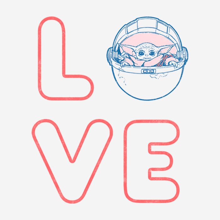 Fifth Sun Women's Star Wars: The Mandalorian Valentine's Day The Child Love Space Capsule T-Shirt