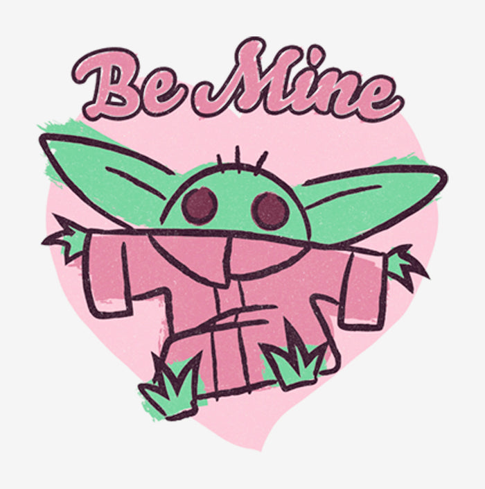 Fifth Sun Women's Star Wars: The Mandalorian Valentine's Day The Child Be Mine Sketch T-Shirt