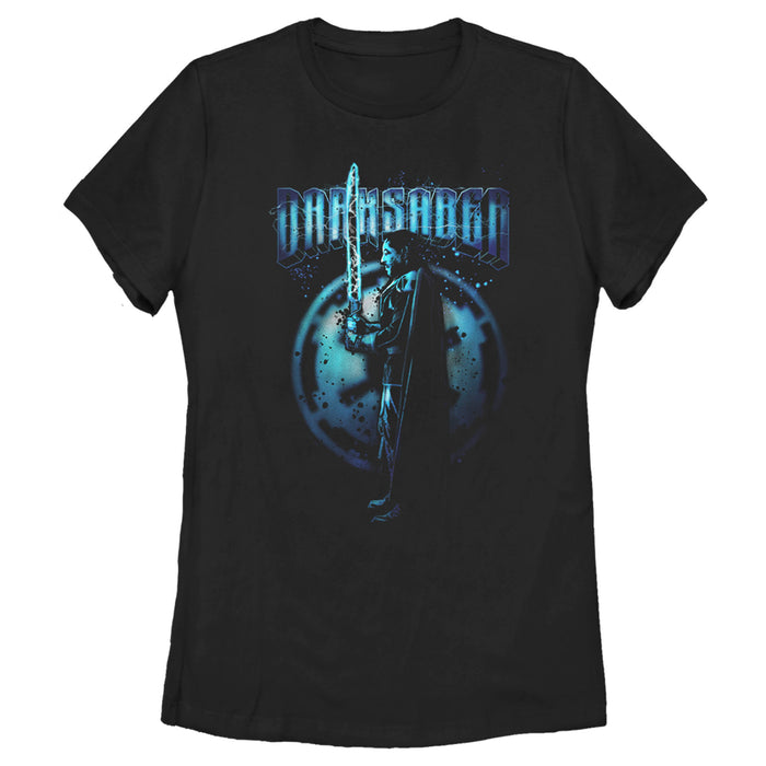 fifth sun Women's Star Wars: The Mandalorian Wielding the Darksaber T-Shirt
