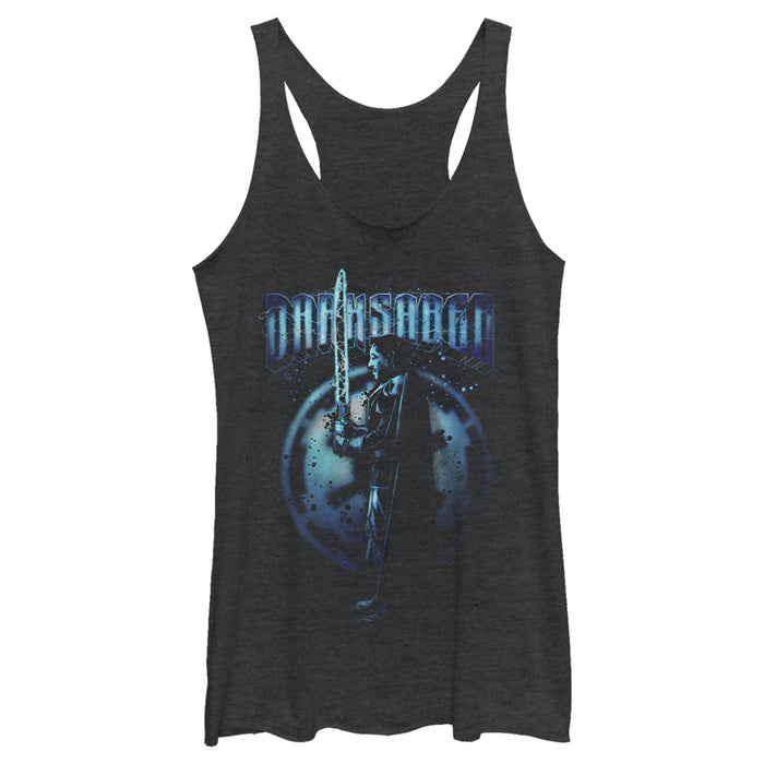 fifth sun Women's Star Wars: The Mandalorian Wielding the Darksaber Racerback Tank Top