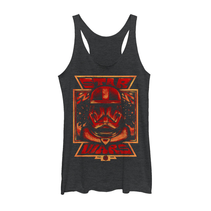 fifth sun Women's Star Wars: The Rise of Skywalker Artistic Sith Trooper Racerback Tank Top