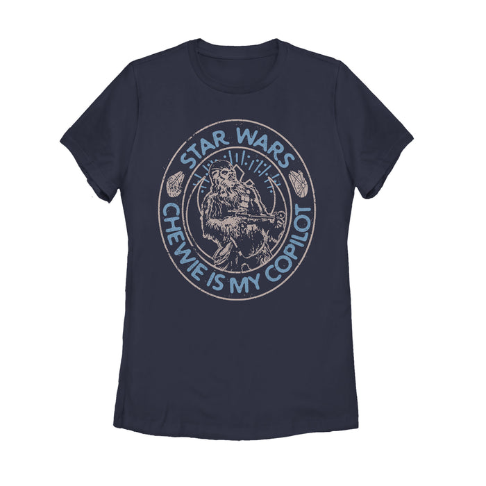 fifth sun Women's Star Wars: The Rise of Skywalker Chewie Copilot T-Shirt