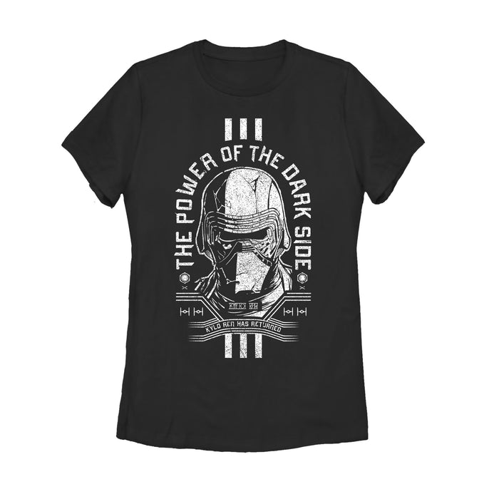 fifth sun Women's Star Wars: The Rise of Skywalker Cracked Kylo T-Shirt