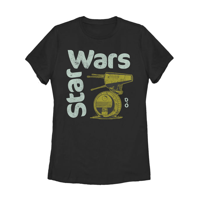 fifth sun Women's Star Wars: The Rise of Skywalker D-0 Roll T-Shirt