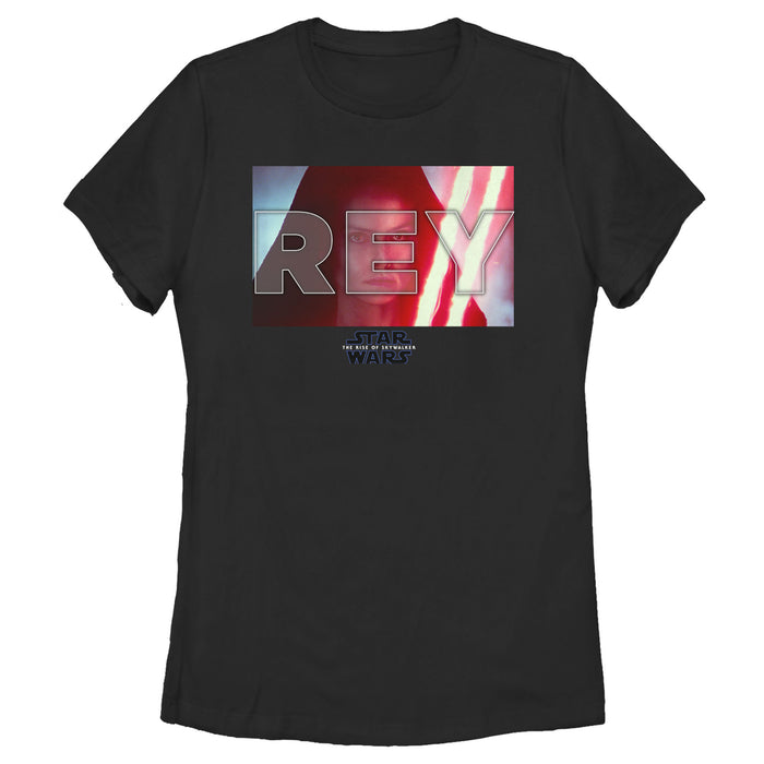 fifth sun Women's Star Wars: The Rise of Skywalker Dark Rey Frame T-Shirt