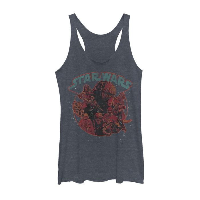 fifth sun Women's Star Wars: The Rise of Skywalker Dark Side Stars Racerback Tank Top