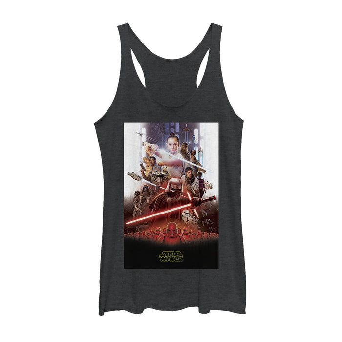 fifth sun Women's Star Wars: The Rise of Skywalker Epic Poster Racerback Tank Top