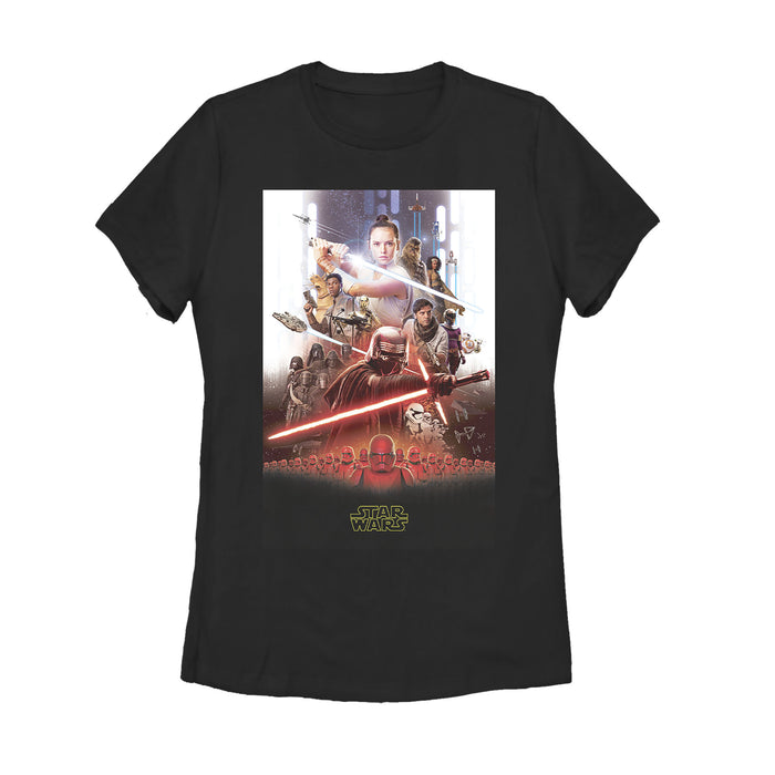 fifth sun Women's Star Wars: The Rise of Skywalker Epic Poster T-Shirt