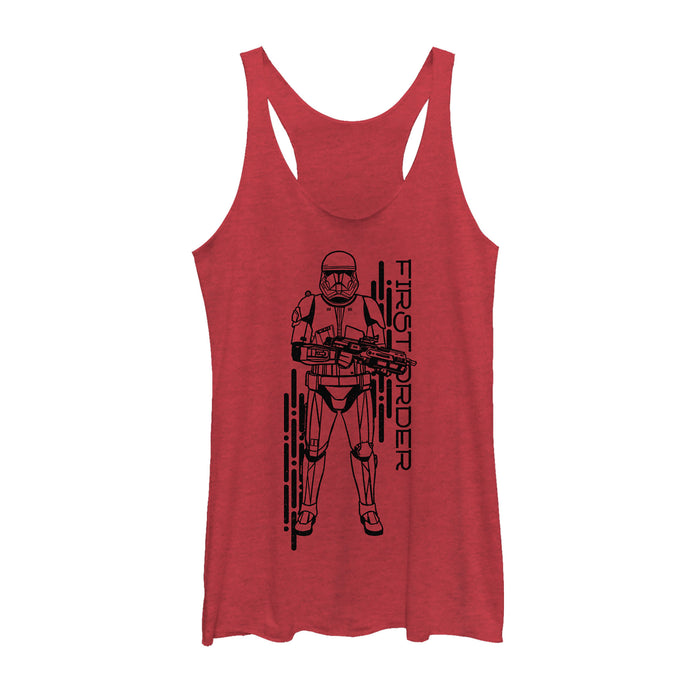 fifth sun Women's Star Wars: The Rise of Skywalker First Order Sith Trooper Racerback Tank Top