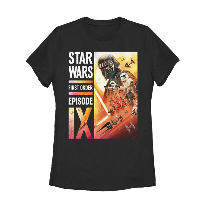 fifth sun Women's Star Wars: The Rise of Skywalker First Order Glow T-Shirt