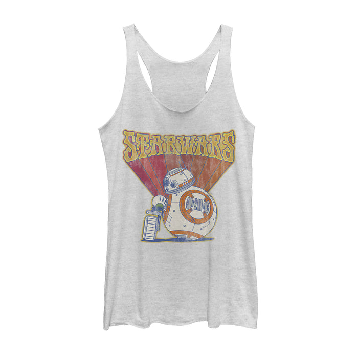 fifth sun Women's Star Wars: The Rise of Skywalker Groovy Droid Duo Racerback Tank Top