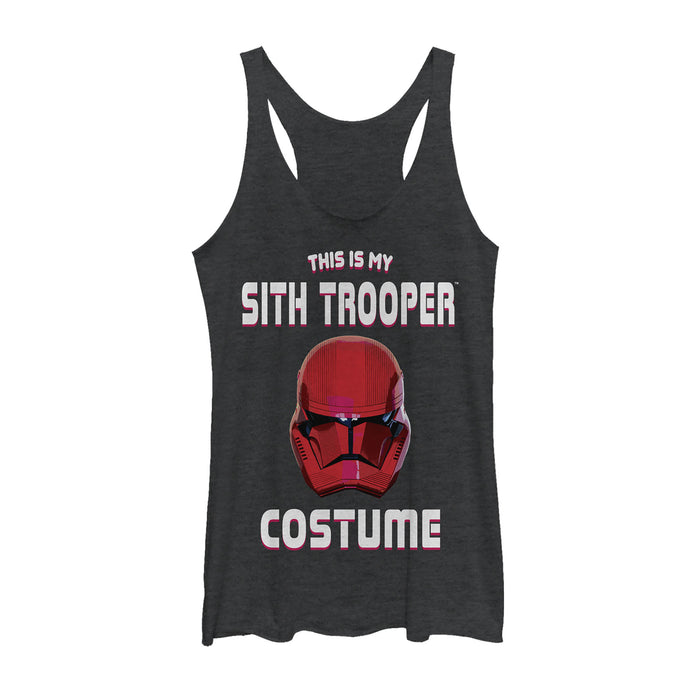 fifth sun Women's Star Wars: The Rise of Skywalker Halloween Sith Trooper Costume Racerback Tank Top