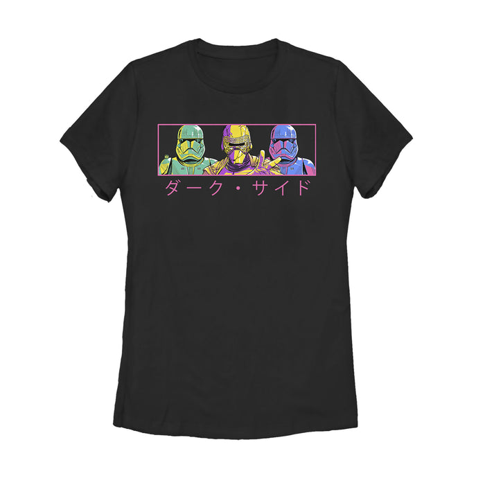 fifth sun Women's Star Wars: The Rise of Skywalker Kanji Dark Trio T-Shirt