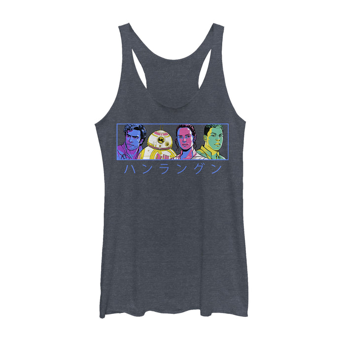 fifth sun Women's Star Wars: The Rise of Skywalker Kanji Heroes Racerback Tank Top