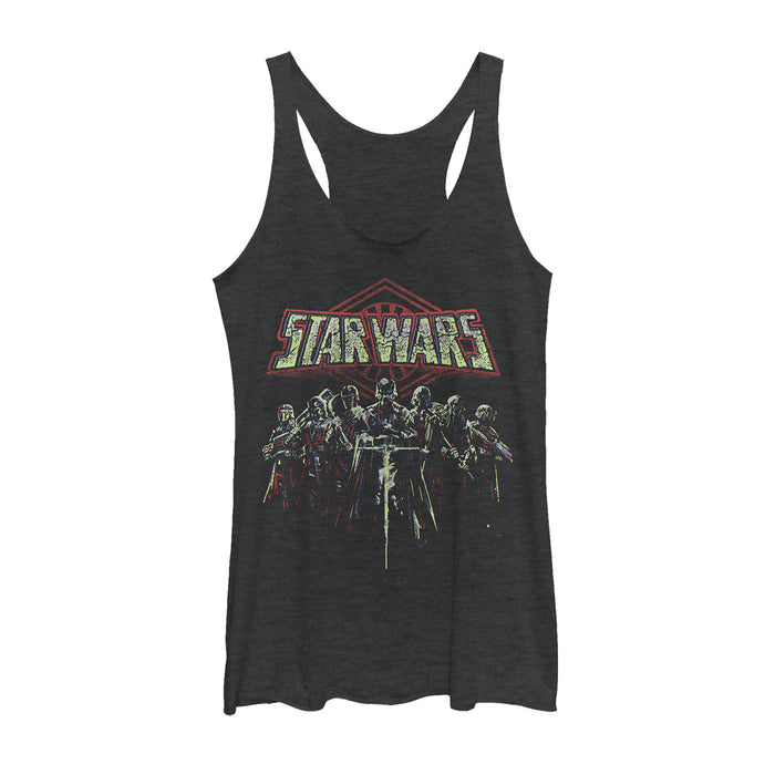 fifth sun Women's Star Wars: The Rise of Skywalker Knights of Ren Darkness Racerback Tank Top