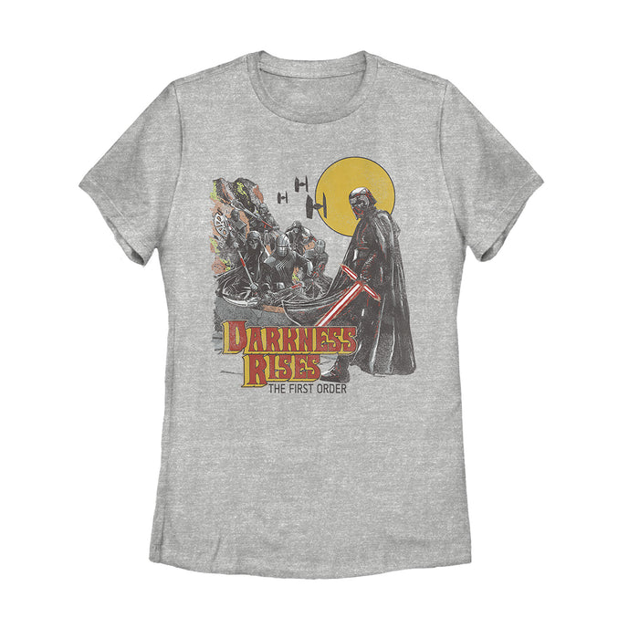 fifth sun Women's Star Wars: The Rise of Skywalker Kylo Ren Darkness Rises T-Shirt