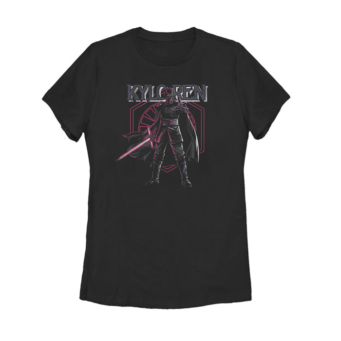 fifth sun Women's Star Wars: The Rise of Skywalker Kylo Ren Emblem T-Shirt
