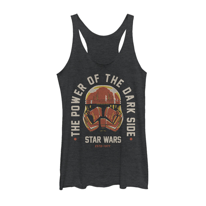 fifth sun Women's Star Wars: The Rise of Skywalker Power of Sith Trooper Racerback Tank Top