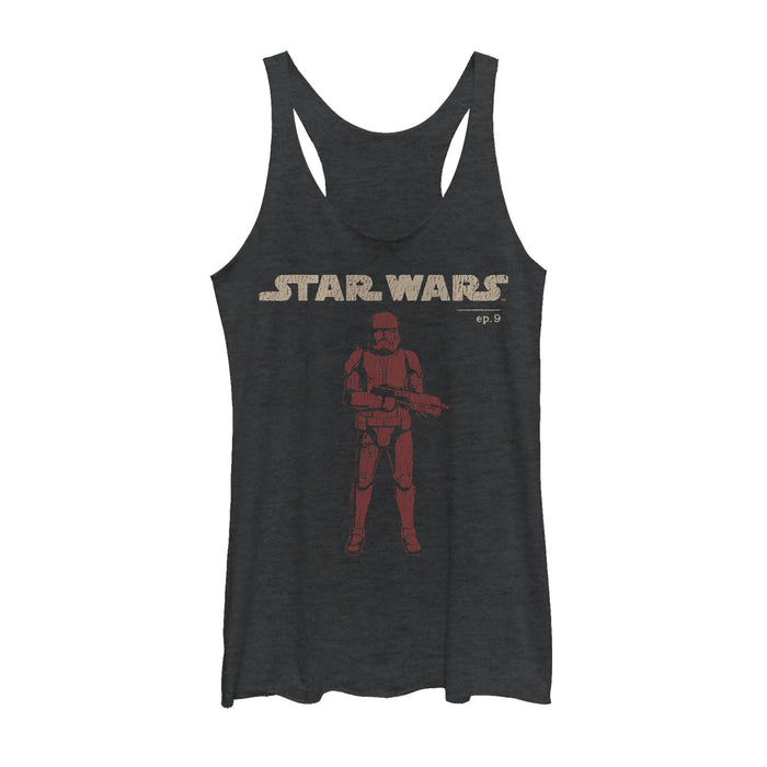 fifth sun Women's Star Wars: The Rise of Skywalker Retro Sith Trooper Racerback Tank Top