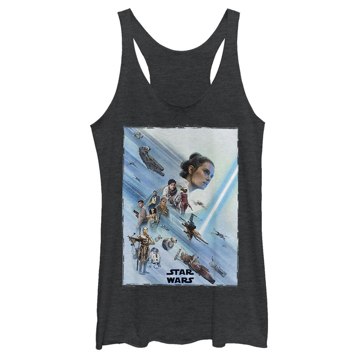 fifth sun Women's Star Wars: The Rise of Skywalker Rey Poster Racerback Tank Top