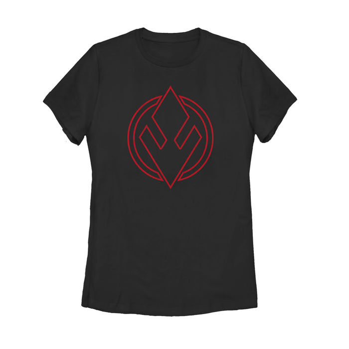 fifth sun Women's Star Wars: The Rise of Skywalker Sith Trooper Symbol T-Shirt