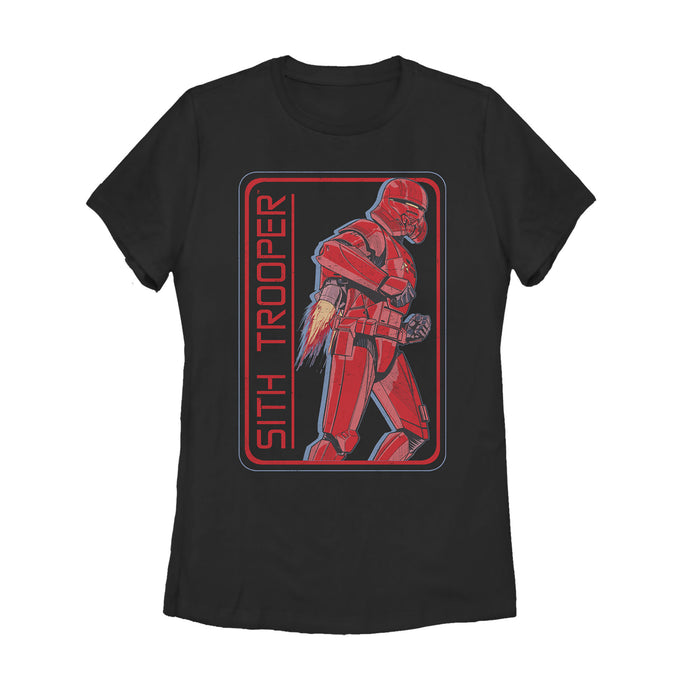 fifth sun Women's Star Wars: The Rise of Skywalker Sith Trooper Rocket T-Shirt