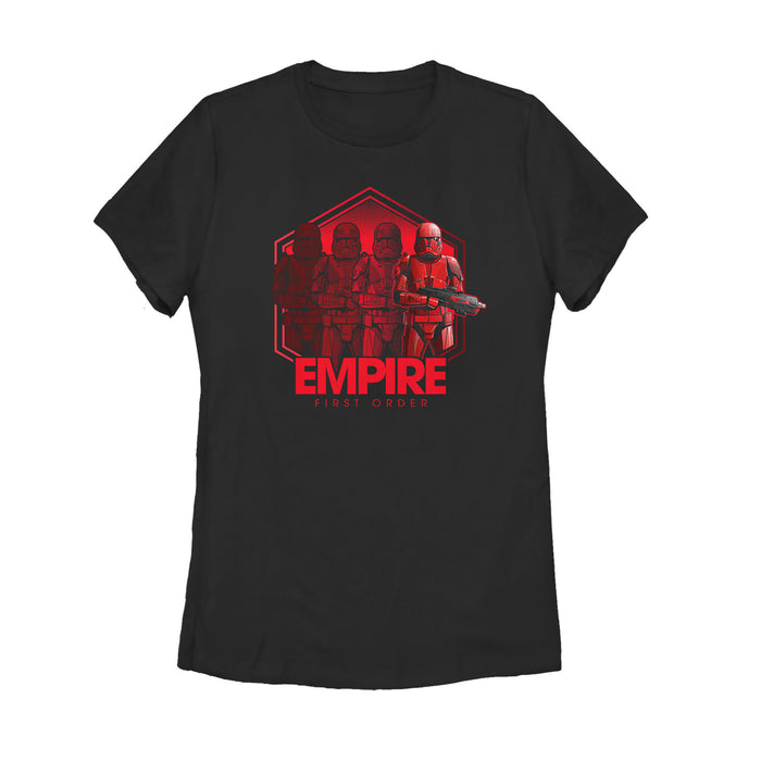 fifth sun Women's Star Wars: The Rise of Skywalker Sith Trooper Reflection T-Shirt