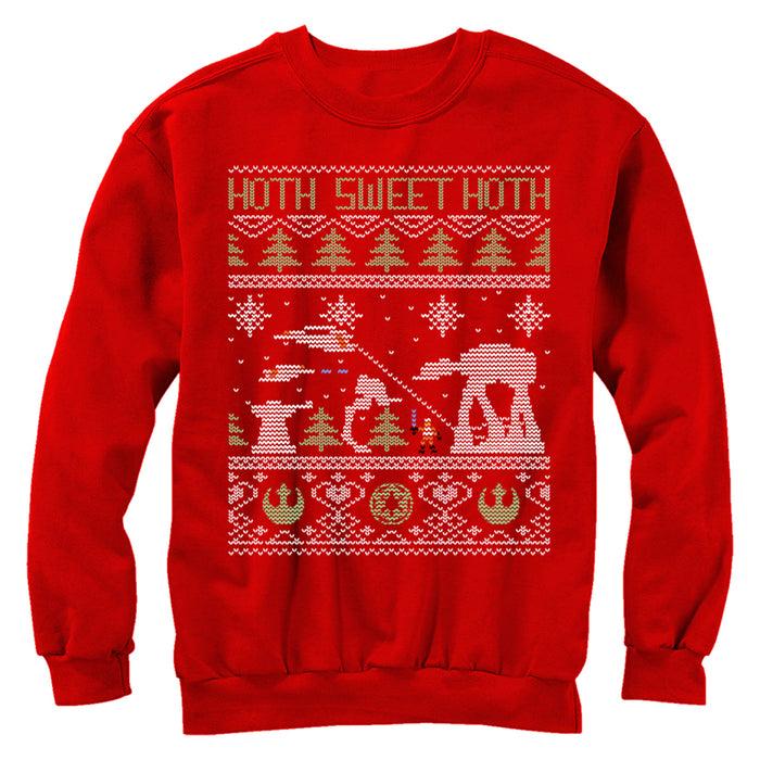 fifth sun Women's Star Wars Ugly Christmas Hoth Sweet Hoth Sweatshirt