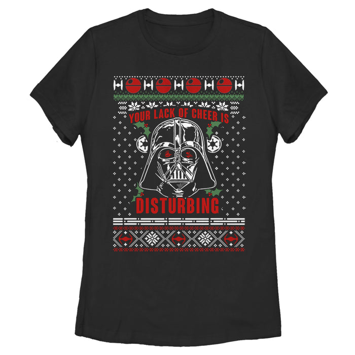 fifth sun Women's Star Wars Ugly Christmas Sith Lord T-Shirt
