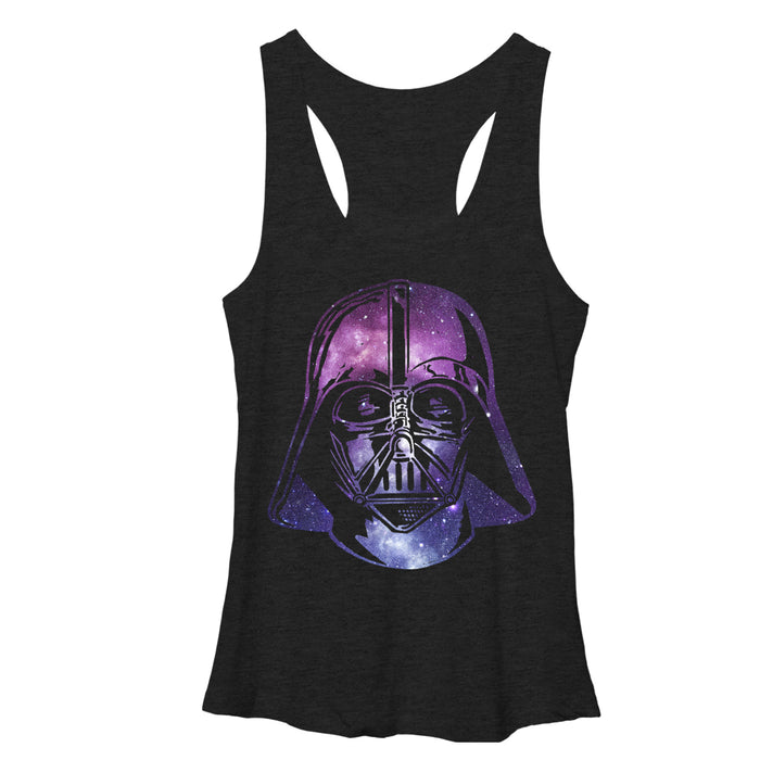 fifth sun Women's Star Wars Vader Space Helmet Racerback Tank Top