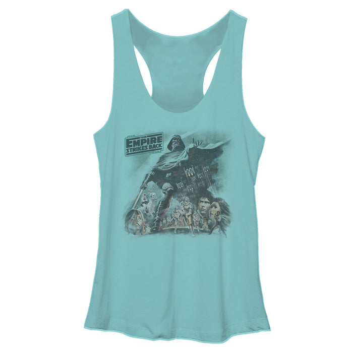 fifth sun Women's Star Wars Vader Strikes Back Racerback Tank Top