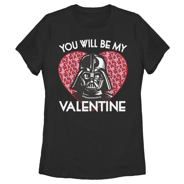 fifth sun Women's Star Wars Valentine Darth Vader Invitation T-Shirt