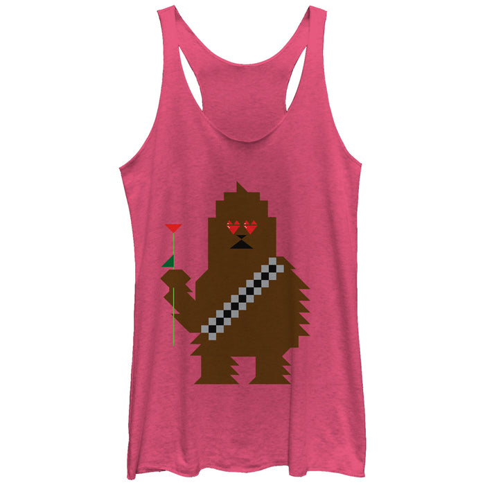 fifth sun Women's Star Wars Valentine's Day Chewbacca Racerback Tank Top