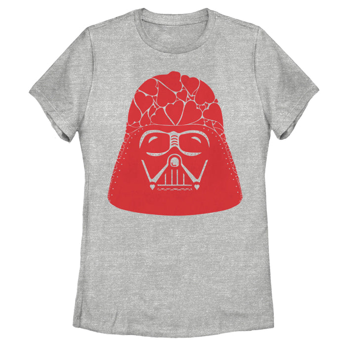 fifth sun Women's Star Wars Valentine's Day Darth Vader Heart Helmet T-Shirt